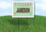 JAMESON WELCOME BABY GREEN  18 in x 24 in Yard Sign Road Sign with Stand