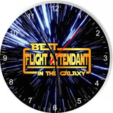 Best Flight Attendant the Star Galaxy Wars Space Kitchen Living room Wall Clock