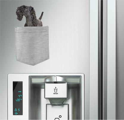 Kerry Blue Terrier Dog in pocket Fridge Car Magnet Bumper Sticker App size 4"x7"
