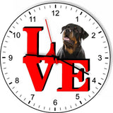 Rottweiler Cute Puppy Dog kitchen living room Wall Clock