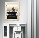 French Bulldog Mugshot Bad Dog Fridge refrigerator Car Magnet