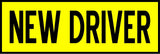 SET OF 3 NEW Driver  Car MAGNET Magnetic Bumper Sticker safety 8.25" x2.75"