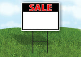 SALE BLANK WRITE YOUR MESSAGE Yard Sign Road with Stand LAWN SIGN