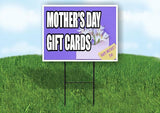 Mothers day Gift Cards Yard Sign Road with Stand LAWN SIGN