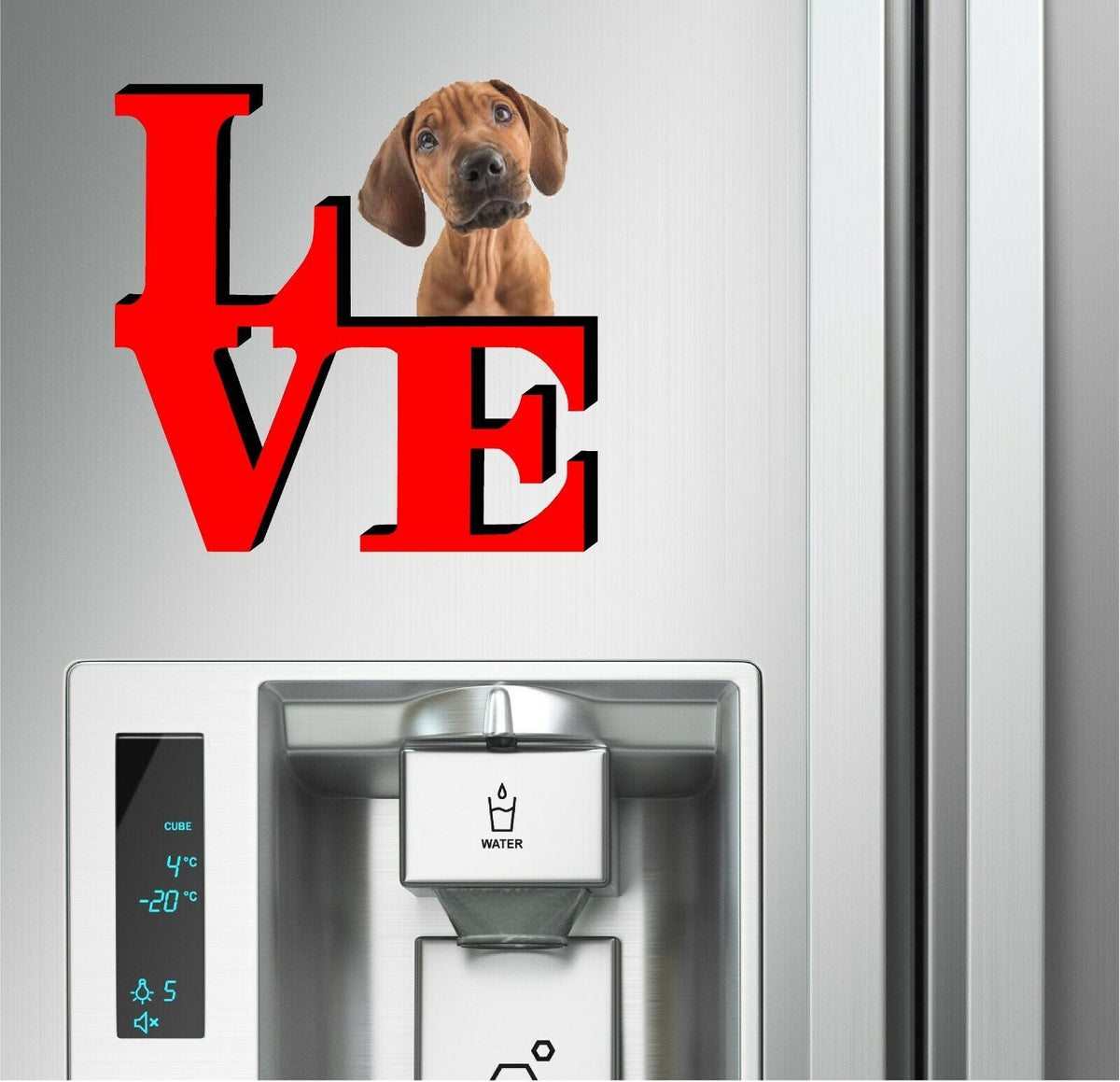 Rhodesian Ridgeback Cute Dog Fridge Refrigerator Car Magnet