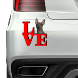 American Hairless Terrier Love Park Cute Dog Fridge Refrigerator Car Magnet
