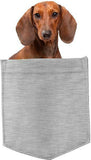 Dachshund Dog in pocket Fridge Car Magnet Bumper Sticker App size 4"x7"