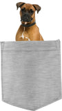 Boxer Dog in pocket Fridge Car Magnet Bumper Sticker App size 4"x7"