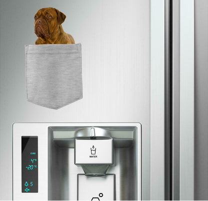 Dogues De Bordeaux Dog in pocket Fridge Car Magnet Bumper Sticker App size 4"x7"
