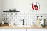 Flat Coated Retriever Cute Puppy Dog kitchen living room Wall Clock