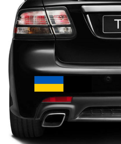 UKRAINE Flag SUPPORT Car MAGNET Magnetic Bumper Sticker 4.25" X8" RUSSIAN