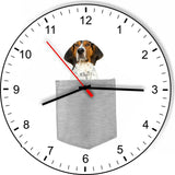 Tree Walker Coonhound In Your Pocket Dog kitchen living room Wall Clock