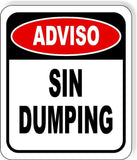 Sin Dumping Outdoor Aluminum Composite Sign