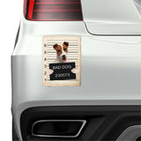 Jack Russel Mugshot Bad Dog Fridge refrigerator Car Magnet