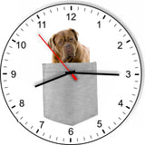 Bull Mastiff In Your Pocket Puppy Dog kitchen living room Wall Clock