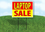 LAPTOP SALE MODEL SALE RED YELLOW Plastic Yard Sign ROAD SIGN with Stand