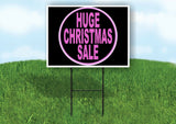 HUGE CHRISTMAS SALE NEON PINK Yard Sign with Stand LAWN SIGN