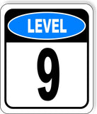 LEVEL 9 PARKING GARAGE Metal Aluminum composite sign