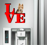 Fox Terrier Dog Love Park Dog Fridge Refrigerator Car Magnet