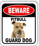 BEWARE BERGER PITBULL TAN GUARD DOG Metal Aluminum Composite Sign