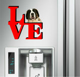 Saint Bernard Cute Dog Fridge Refrigerator Car Magnet