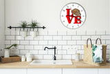 I Love Steak Love Park Funny Kitchen Living room Wall Clock