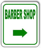 BARBER SHOP DIRECTIONAL GREEN 8 Arrow Variations Metal Aluminum composite sign