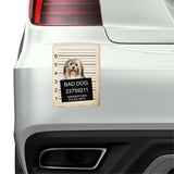 Havanese Mugshot Bad Dog Fridge refrigerator Car Magnet