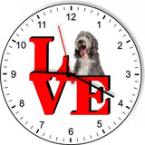 Bearded Collie Park Cute Puppy Dog kitchen living room Wall Clock
