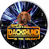 Best Dachshund Dog Galaxy Wars Space Star Kitchen Livingroom Wall Clock