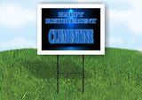CLEMENTINE RETIREMENT BLUE 18 in x 24 in Yard Sign Road Sign with Stand