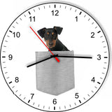 German Pinscher In Your Pocket Puppy Dog kitchen living room Wall Clock