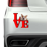 Pembroke Welsh Corgi Love Park Cute Dog Fridge Refrigerator Car Magnet