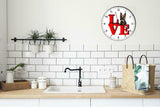 w Cute Puppy Dog kitchen living room Wall Clock