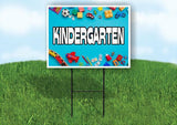 Kindergarten Yard Sign Road with Stand LAWN SIGN