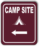 CAMP SITE DIRECTIONAL ARROW TRAIL 8 Variations Metal Aluminum composite sign