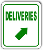 DELIVERIES DIRECTIONAL UP BLACK Arrow Variations Metal Aluminum composite sign