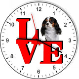 Cavalier King Charles Spaniel Park Cute Puppy Dog kitchen living room Wall Clock