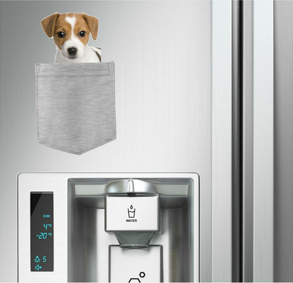Russell Terrier Dog in pocket Fridge Car Magnet Bumper Sticker App size 4"x7"