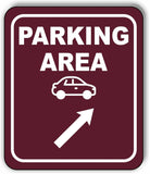 PARKING AREA DIRECTIONAL ARROW TRAIL 8 Variations Metal Aluminum composite sign