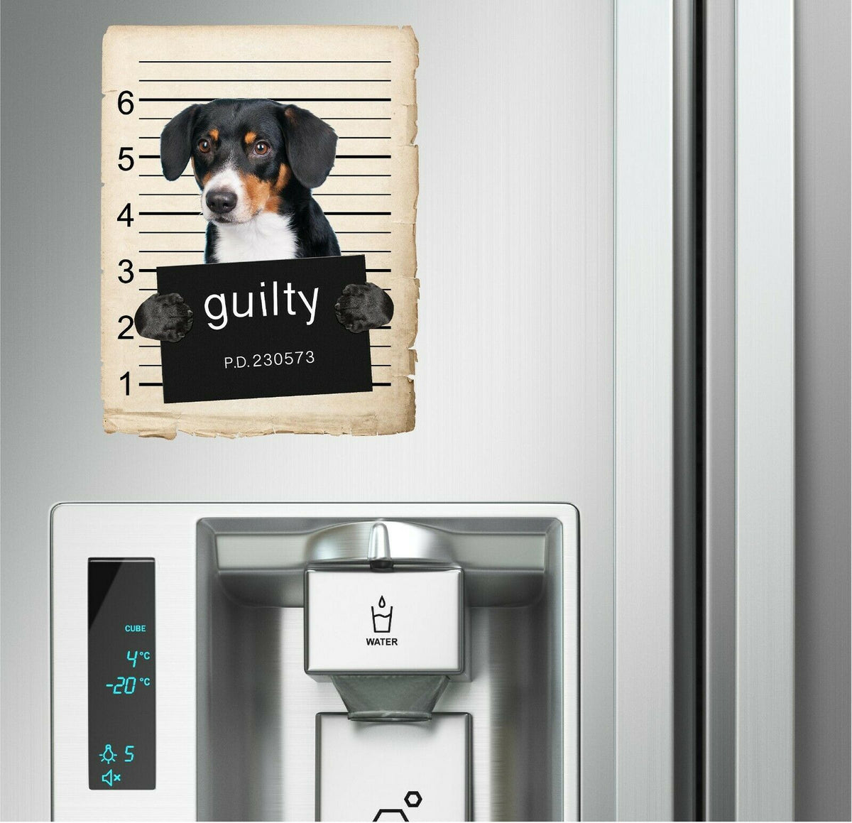 Wirehaired Vizsla Mugshot Bad Dog Fridge refrigerator Car Magnet