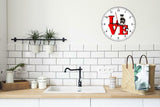 Miniature Schnauzer Cute Puppy Dog kitchen living room Wall Clock