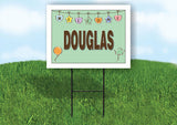 DOUGLAS WELCOME BABY GREEN  18 in x 24 in Yard Sign Road Sign with Stand