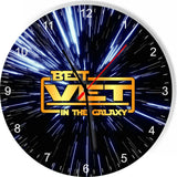 Best Vet in the Star Galaxy Space Kitchen Living room Wall Clock