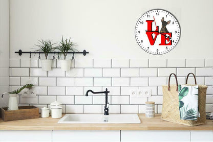 Manchester Terrier Cute Puppy Dog kitchen living room Wall Clock
