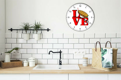 I Love Hoagies Love Park Funny Kitchen Living room Wall Clock