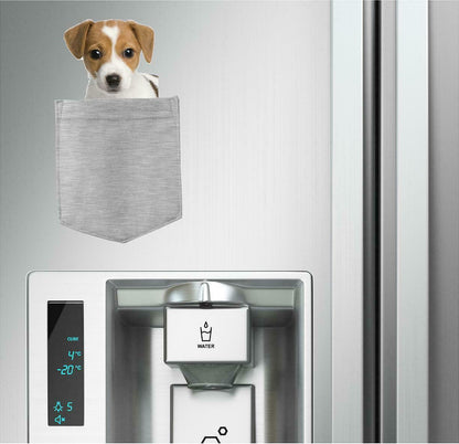 Russell Terrier Dog in pocket Fridge Car Magnet Bumper Sticker App size 4"x7"