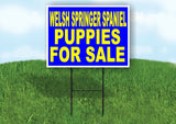 Welsh Springer Spaniel PUPPIES FOR SALE Yard Sign Road with Stand LAWN SIGN