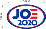 4 Pack Joe Biden for President 2020 Bumper Sticker Decal oval 5.5"x3.5" car
