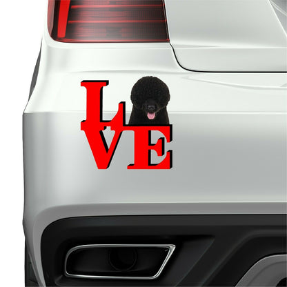 Portuguese Water Dog Park Cute Dog Fridge Refrigerator Car Magnet